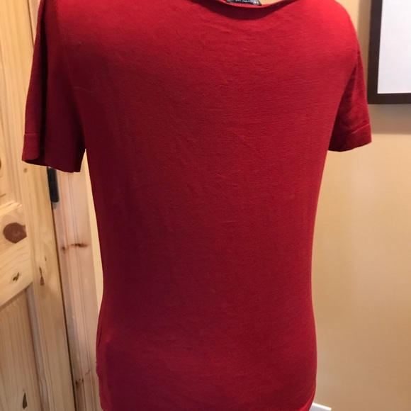 🎁 NWT Lafayette 148 New York S Sleeved Top Size S - Picture 2 of 4